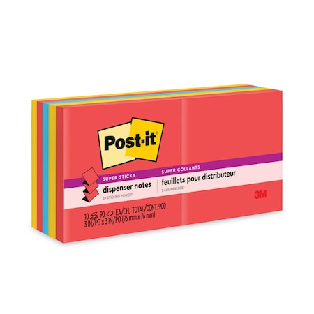 Post-It Note, 3"x3", Popup, Ss, Ne, PK10 R330-10SSAN